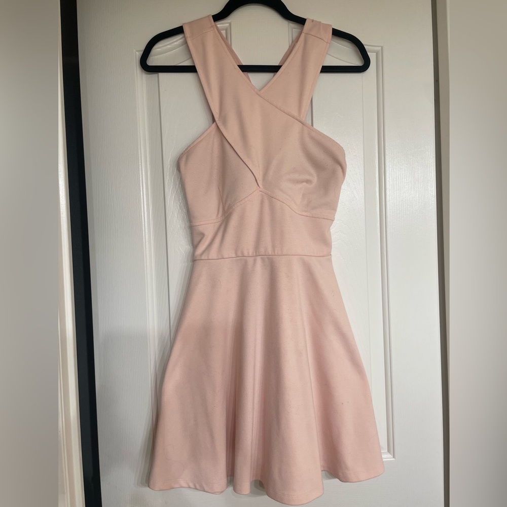 Candie’s Baby Pink Crisscross Dress